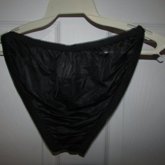 Black Sheer Nightshirt and Panty Set - Picture 9 of 11
